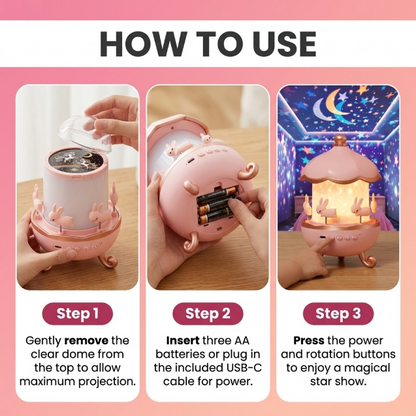 Night Light Projector for Kids, 12 Films Rotating LED Star Nursery Lamp, USB Rechargeable Children Gift