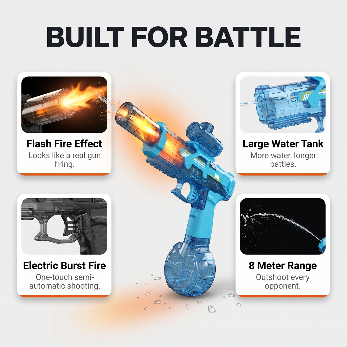 S&T Electric Water Gun with Light Effect