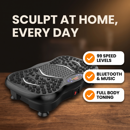 Vibration Plate Exercise Machine – Whole Body Fitness & Massage Platform with Bluetooth, Remote Control & 10 Modes