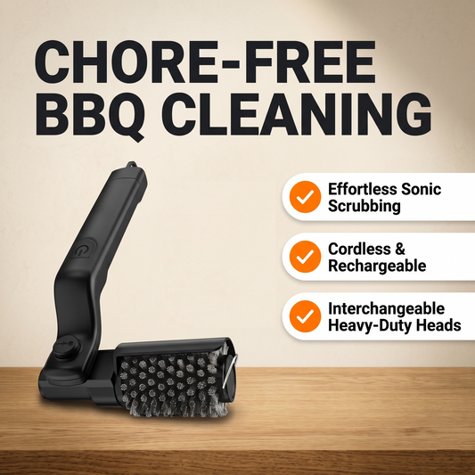 Sonic BBQ Cleaner Brush | Cordless & Heavy-Duty Barbecue Scraper