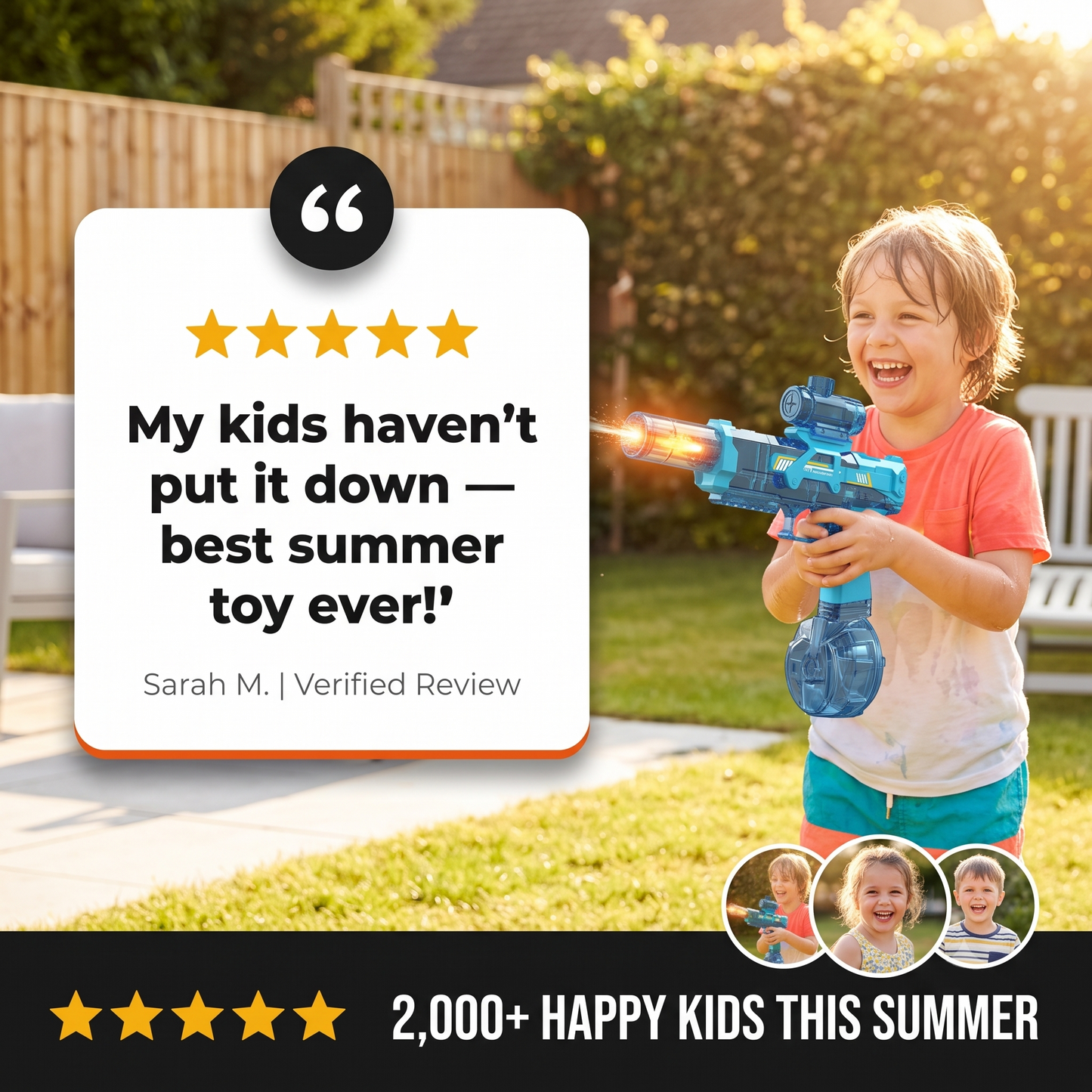 S&T Electric Water Gun with Light Effect