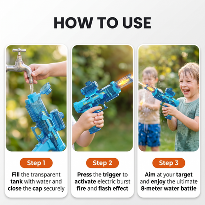 S&T Electric Water Gun with Light Effect