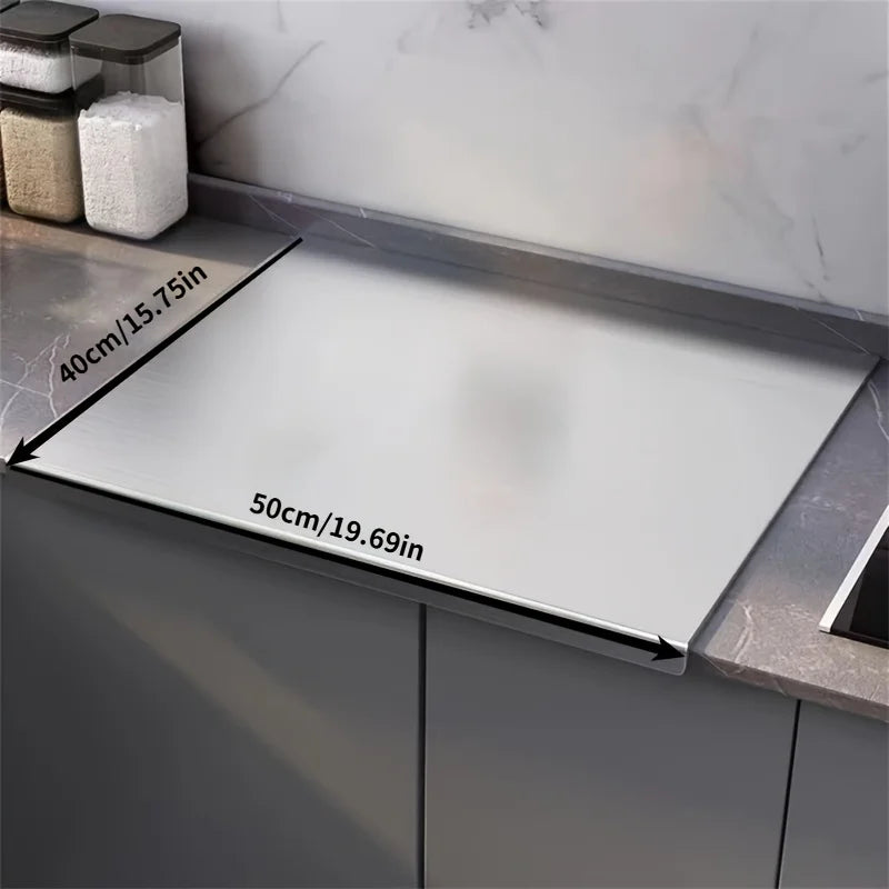 Large Foldable Stainless Steel Cutting Board, Kitchen Tools, BBQ, Kitchen Items, Kitchens Accessories for Home & Outdoor Use